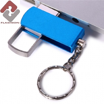 Rotated metal usb flash drive