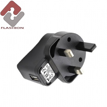 UK plug CE certificated 5v1a power adapter  5W USB interface