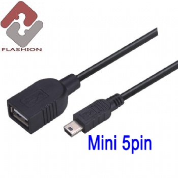 USB A male to mini 5pin extension cable