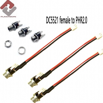 DC5521 female to PHR series cable