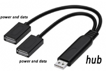 USB2.0  1出2  延长线 数据和充电带hub功能