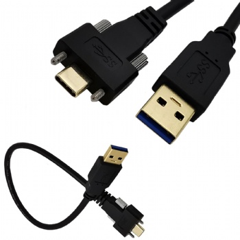 usb 数据线带螺杆系列