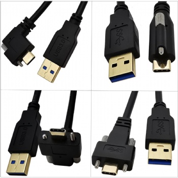 usb 数据线带螺杆系列