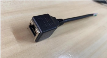 Custom RJ45 magnetics connector and DC  custom CCTV cable