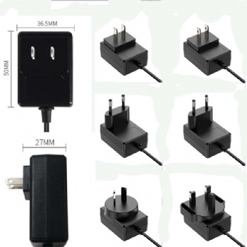 compact and  small  profile 5V 1.5A USA type adapter